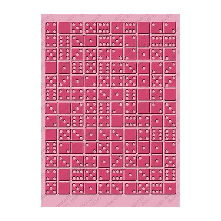 Provo Craft Cuttlebug Embossing Folder 5x7 - Domino