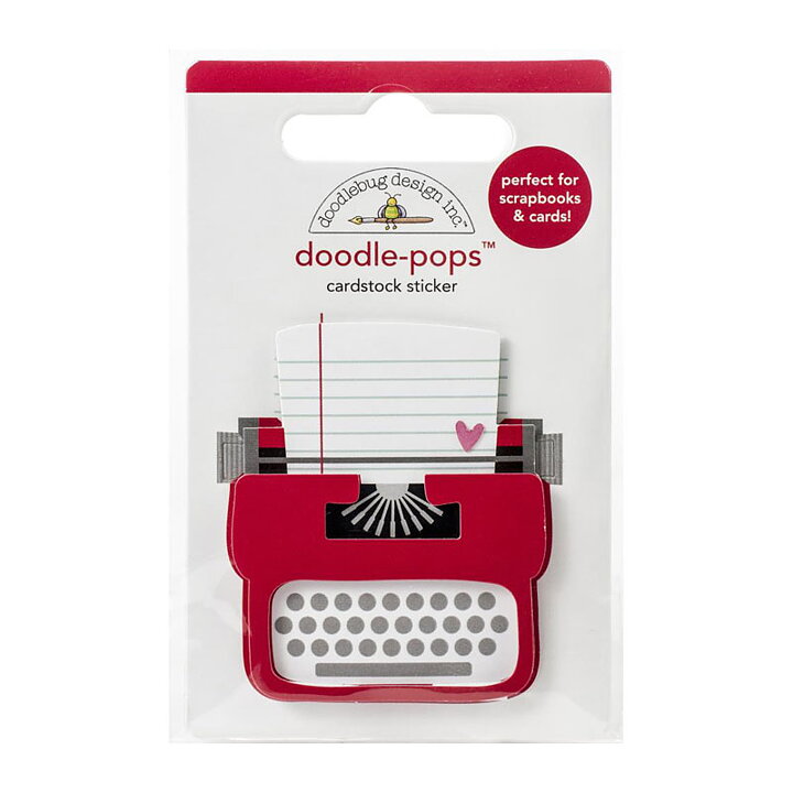 Doodlebug Doodle-Pops 3D Cardstock Stickers - Love Story
