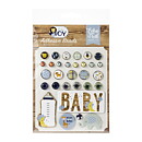 Echo Park Decorative Brads - Baby Boy
