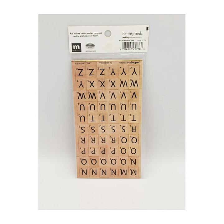 Making Memories Stickers Wooden Tiles