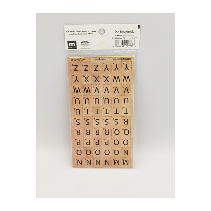 Making Memories Stickers Wooden Tiles
