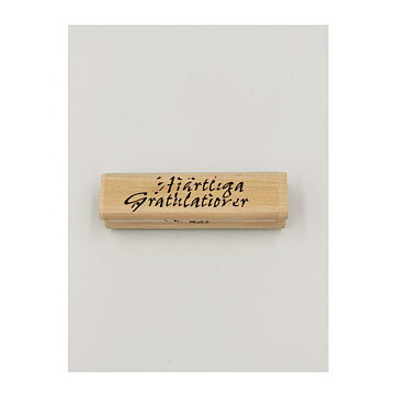 Reprint Rubber Stamps Second Hand - Hjärtliga Gratulationer