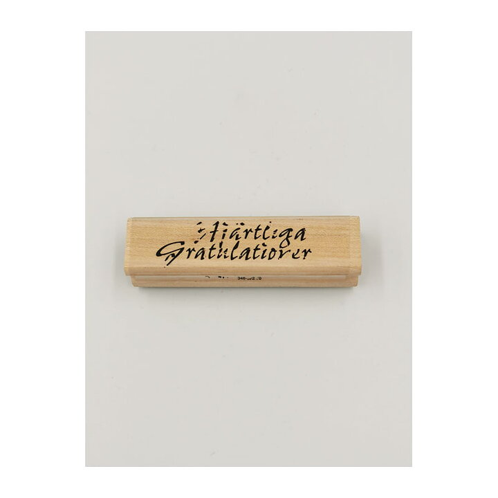 Reprint Rubber Stamps Second Hand - Hjärtliga Gratulationer