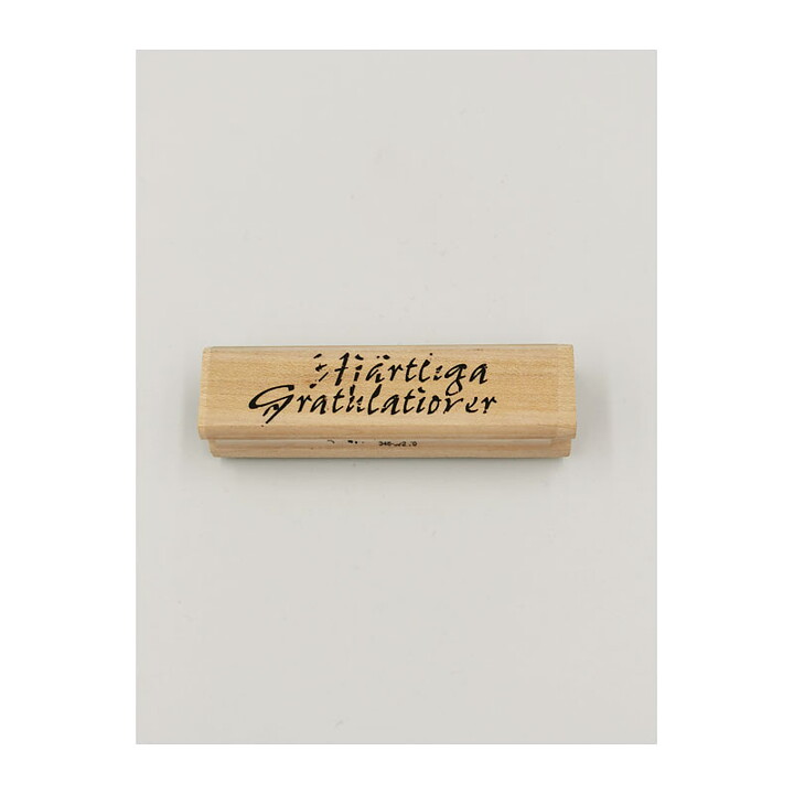 Reprint Rubber Stamps Second Hand - Hjärtliga Gratulationer