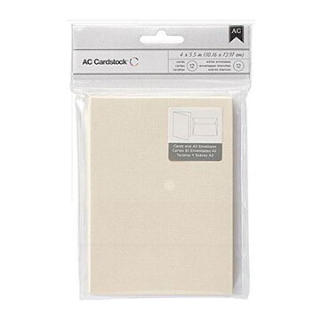 American Crafts Cards & Envelopes A2 - Vanilla