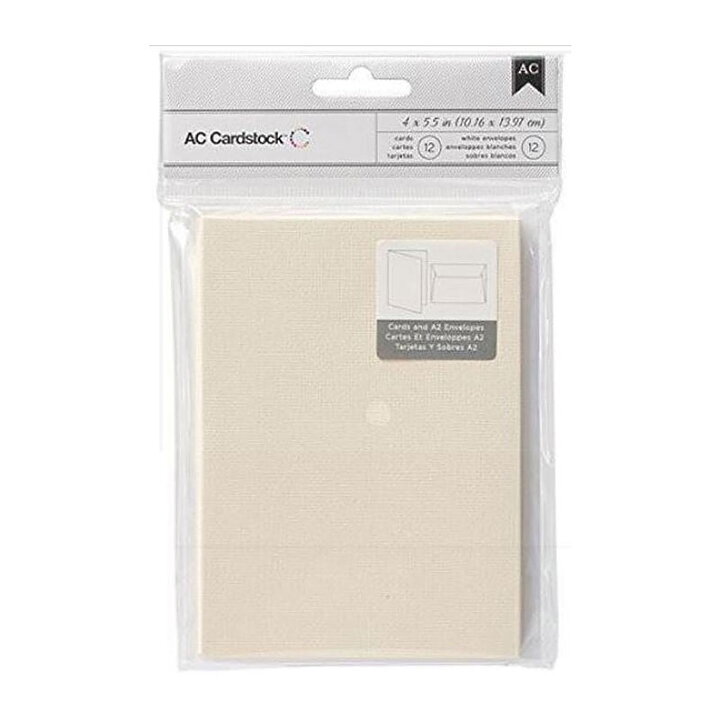 American Crafts Cards & Envelopes A2 - Vanilla