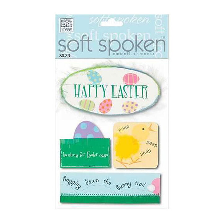 Me & My Big Ideas Stickers Soft Spoken - Happy Easter