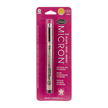 Sakura Pigma Micron Pen 0.20 mm - Black