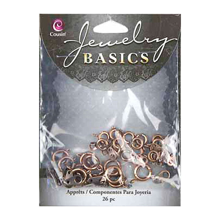 Cousin Basic Metal Findings - Copper Spring Rings Assorted