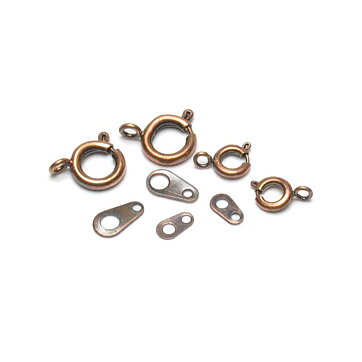 Cousin Basic Metal Findings - Copper Spring Rings Assorted