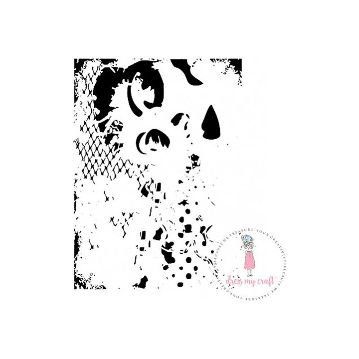 Dress My Craft Stencil A4 - Abstract Lady