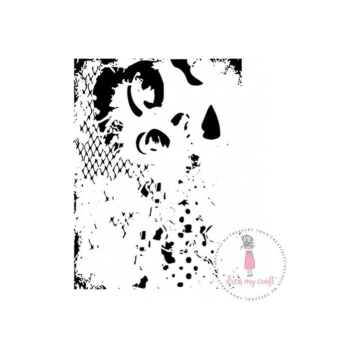 Dress My Craft Stencil A4 - Abstract Lady