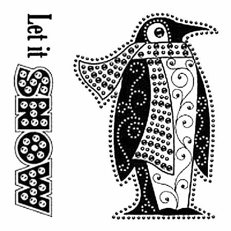 Inkadinkado Clear Stamps Mini - Snow Penguin