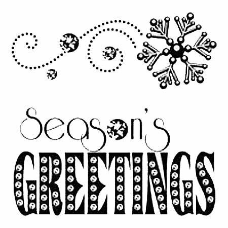 Inkadinkado Clear Stamps Mini - Seasons Greetings