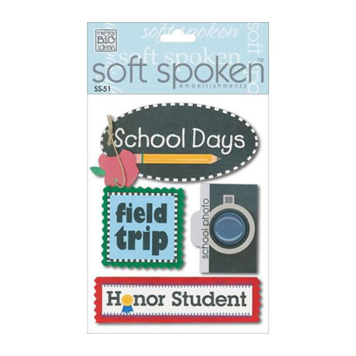 Me & My Big Ideas Stickers Soft Spoken - School Days