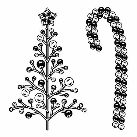 Inkadinkado Clear Stamps Mini - Candy Cane
