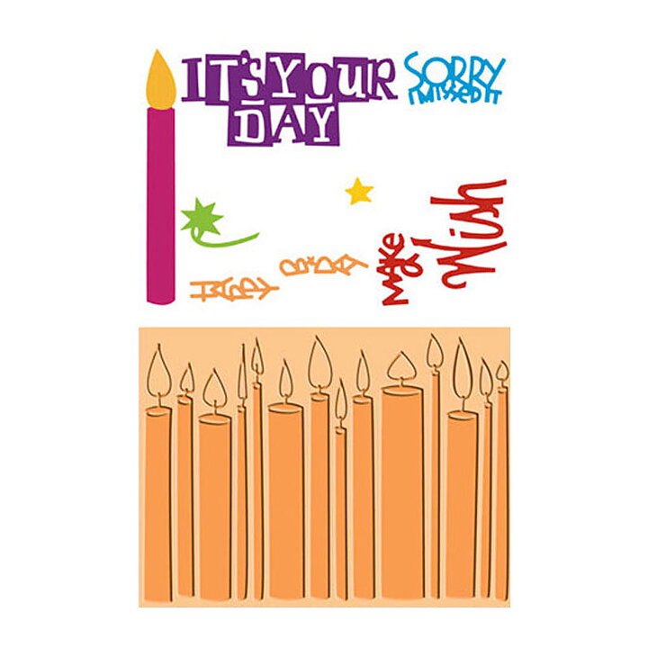 Provo Craft Cuttlebug Cut & Emboss A2 - Birthday Wishes