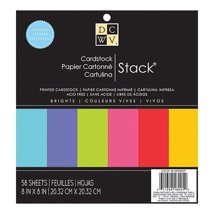 DCWV Cardstock Stack Bright