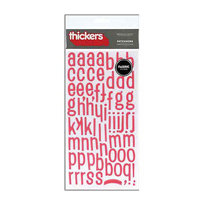 American Crafts Thickers Fabric Stickers - Patchwork Ladybug