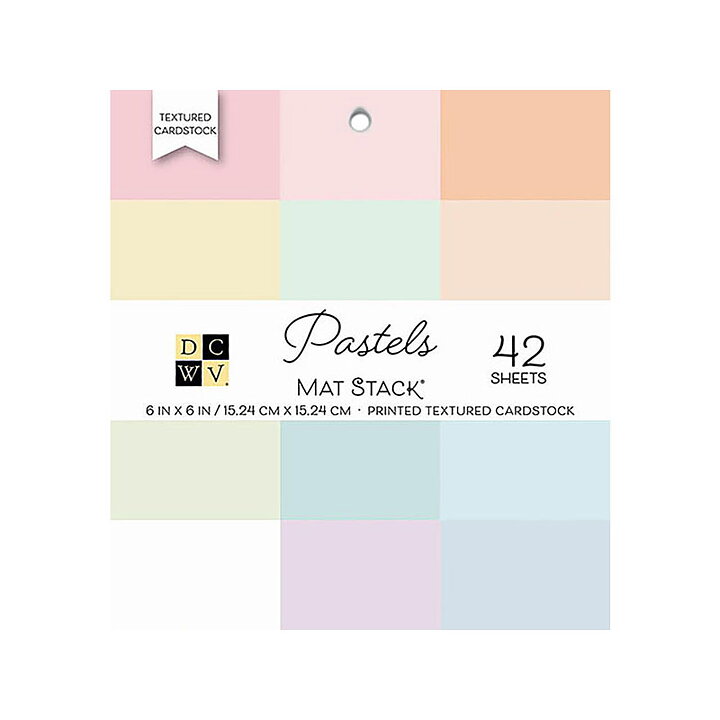 DCWV Cardstock Stack Pastels 1