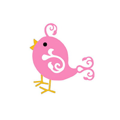 BK Dies 2x2 Animal Bird Little w/Flourishes