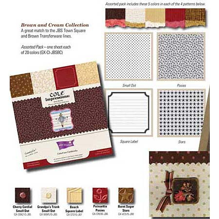 Core'dinations Core Impressions Jenni Bowlin Brown & Cream Collection