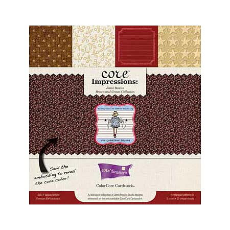 Core'dinations Core Impressions Jenni Bowlin Brown & Cream Collection