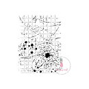 Dress My Craft Stencil A4 - Splatter With Lines
