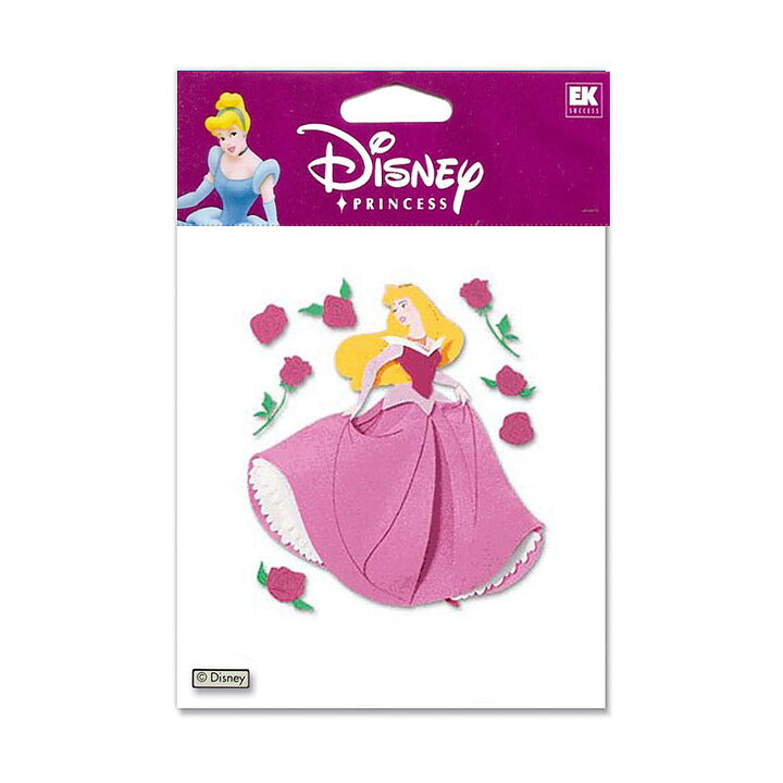 EK Success Disney Dimensional Stickers - Sleeping Beauty With Flowers