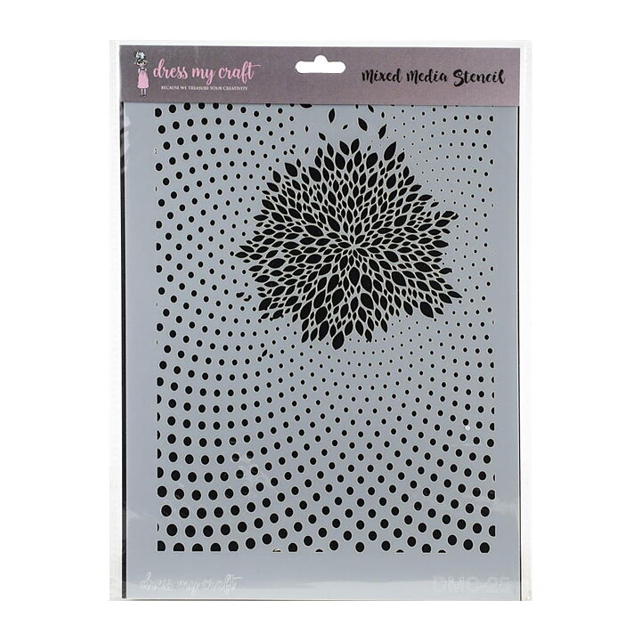 Dress My Craft Stencil A4 - Flowers Era