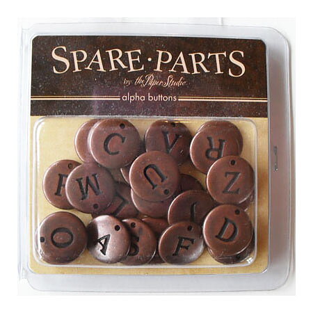 Buttons Alpha Antique Copper