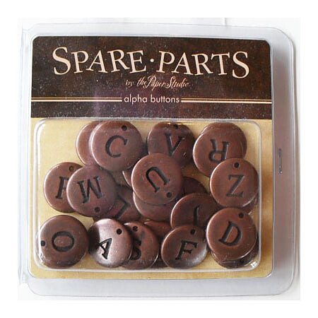 Buttons Alpha Antique Copper