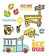 Stickers Book Remarks Accent Sun Color