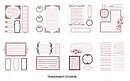 Stickers Book Remarks Journaling Brown