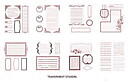 Stickers Book Remarks Journaling Brown
