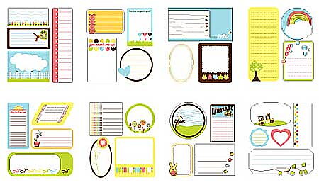 Stickers Book Remarks Journaling Shade Color