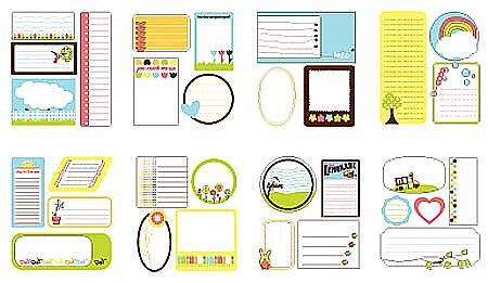 Stickers Book Remarks Journaling Shade Color