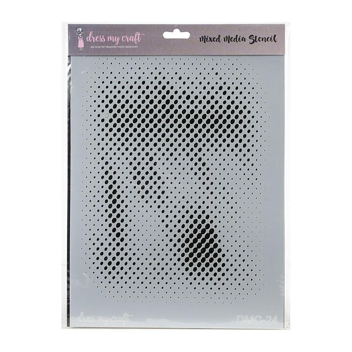 Dress My Craft Stencil A4 - Oval Shading
