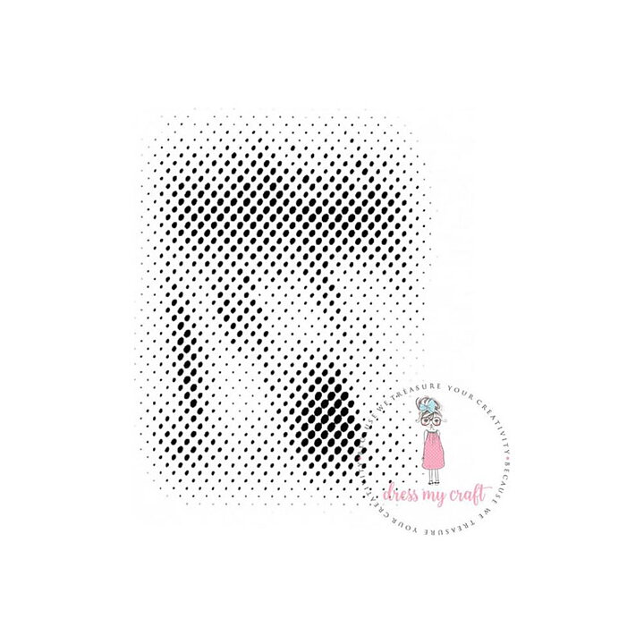 Dress My Craft Stencil A4 - Oval Shading