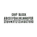 Tim Holtz Sizzix Alterations Die Sizzlits Decorative Strips - Alphabet Chip Block