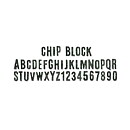 Tim Holtz Sizzix Alterations Die Sizzlits Decorative Strips - Alphabet Chip Block