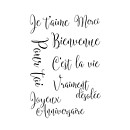 Crafters Companion Clear Stamps - Parisian Collection French Greetings