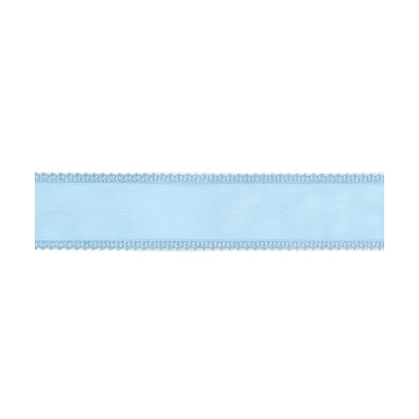 American Crafts Ribbon Ruban Premium - Sheer W/Scalloped Satin Edges