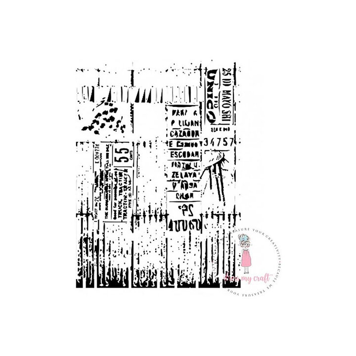 Dress My Craft Stencil A4 - Ladger Script