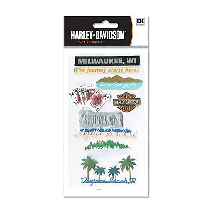 Harley Davidson Stickers - Destinations