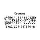 Tim Holtz Sizzix Alterations Die Sizzlits Decorative Strips - Alphabet Typeset