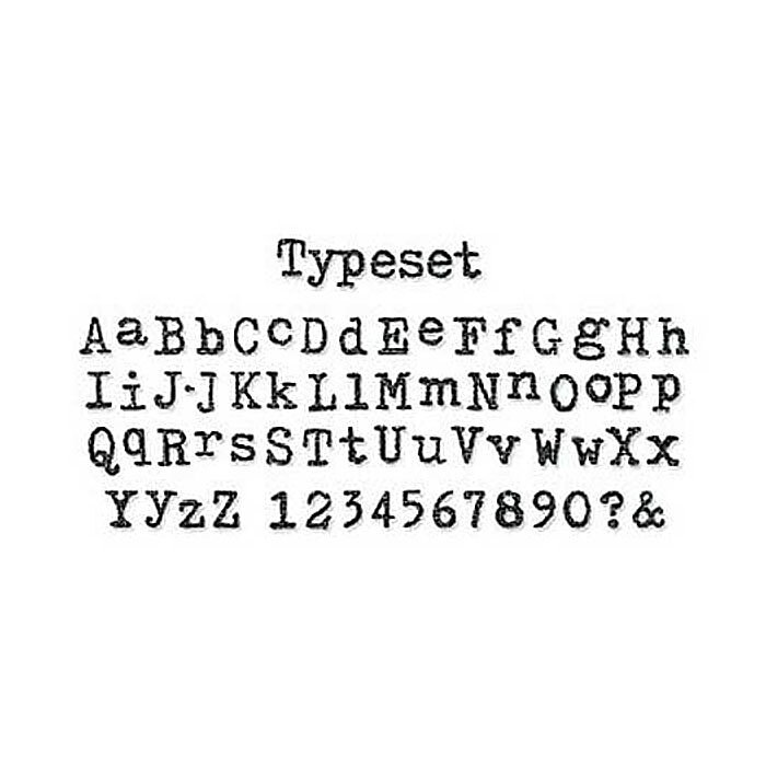 Tim Holtz Sizzix Alterations Die Sizzlits Decorative Strips - Alphabet Typeset
