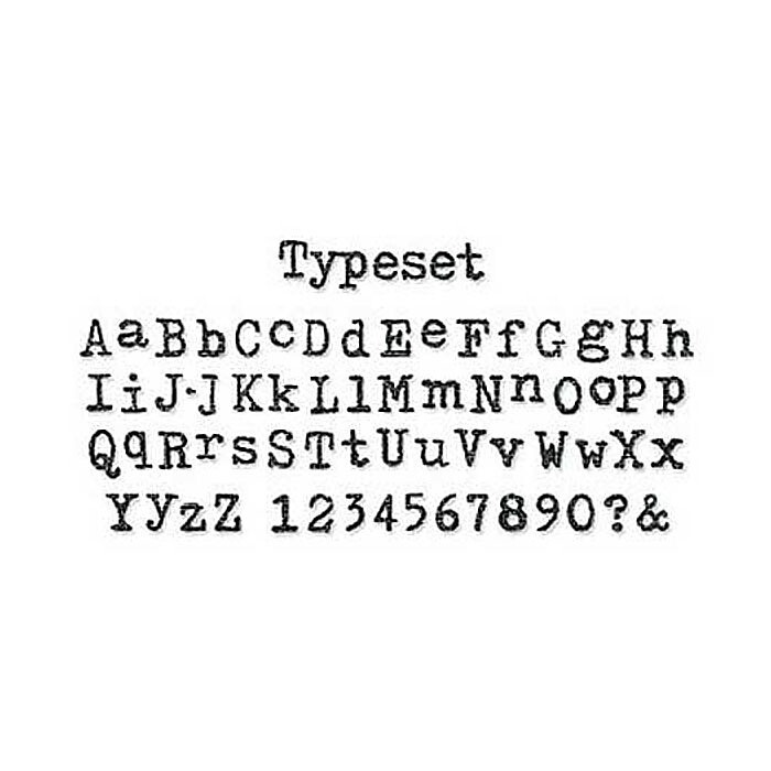 Tim Holtz Sizzix Alterations Die Sizzlits Decorative Strips - Alphabet Typeset