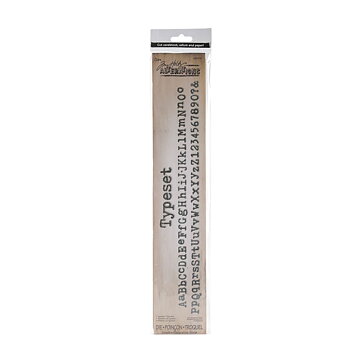 Tim Holtz Sizzix Alterations Die Sizzlits Decorative Strips - Alphabet Typeset