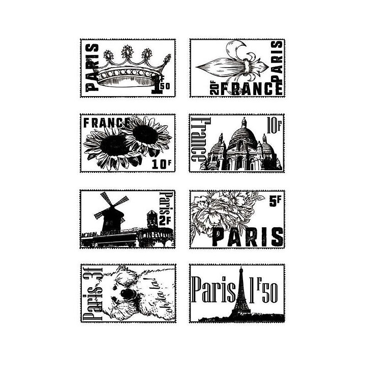 Crafters Companion Clear Stamps - Parisian Collection French Stamps